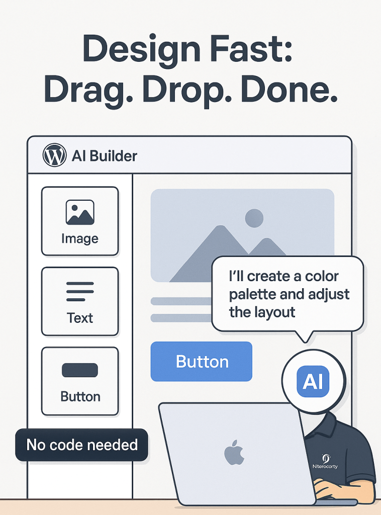 Drag and Drop Simplicity with WordPress AI
